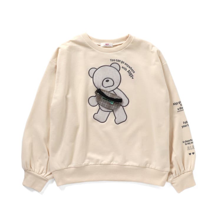 そうくん◆新品 ALGY◆ベアアップリケトレ－ナ－ 160 そうくん様専用◇新品 ALGY◇ベアアップリケトレ－ナ－ 160