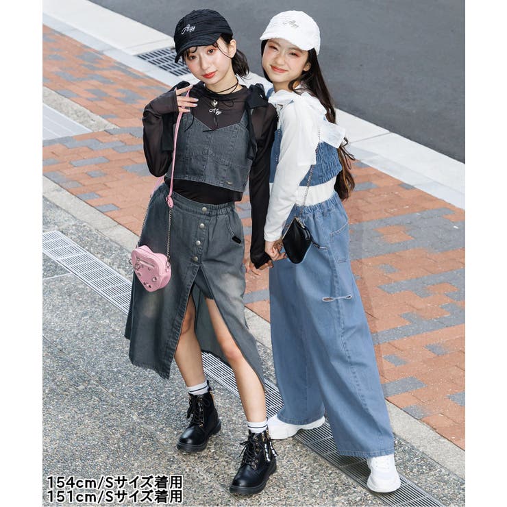 デニムビスチェ＆ロンTセット[品番：FOKK0021975]｜F.O.Online