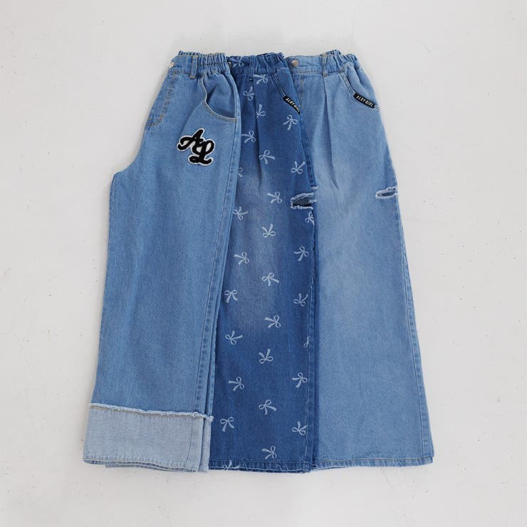 タックボリュームワイドデニムパンツ[品番：FOKK0021983]｜F.O.