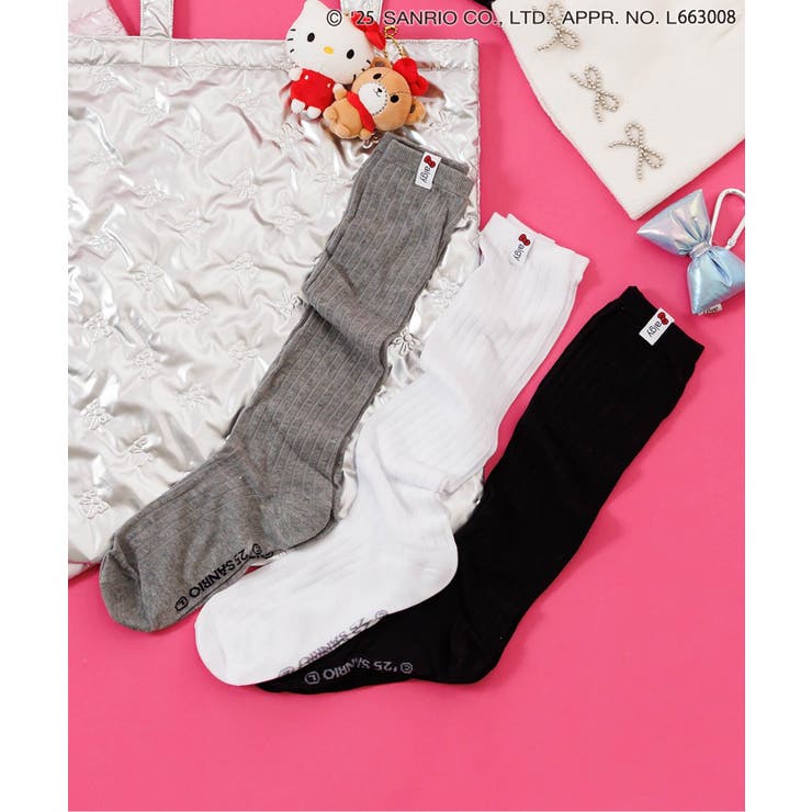 オフホワイト | 【ハローキティ】ハイソックス | F.O.Online Store