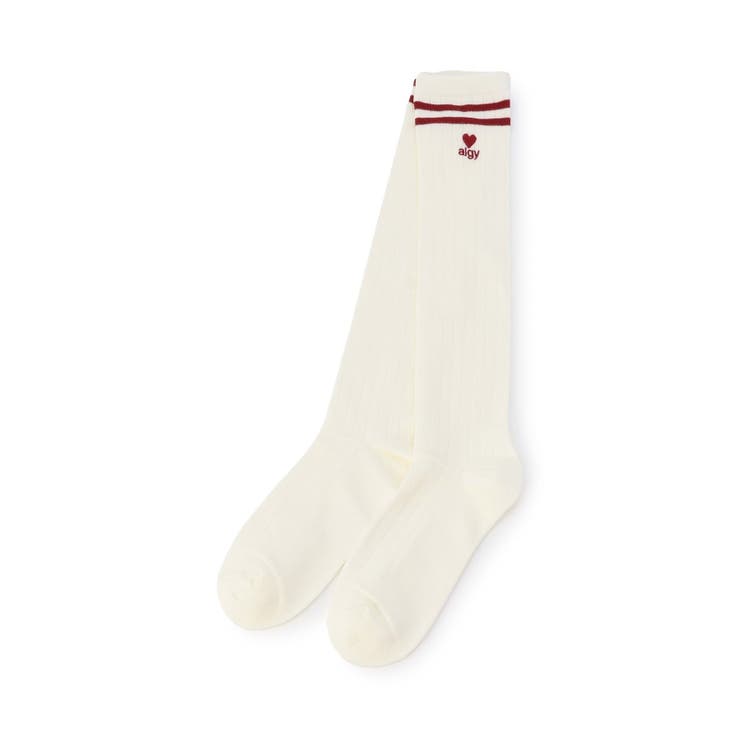 アイボリー | ダブルラインハイソックス | F.O.Online Store