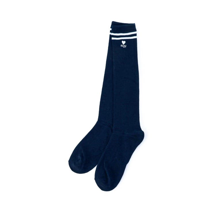 ネイビーブルー | ダブルラインハイソックス | F.O.Online Store