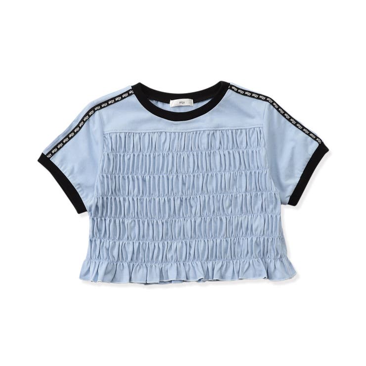 サックス | クロップドシャーリングラインT | F.O.Online Store