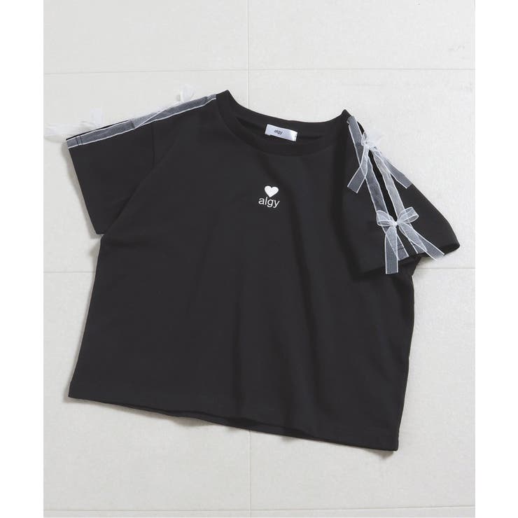ブラック | シアーラインりぼんT 吸水速乾 接触冷感 | F.O.Online Store