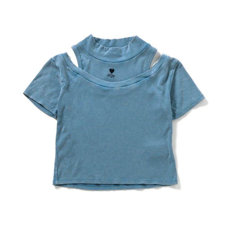 サックス | ピグメント肩あきリブT | F.O.Online Store