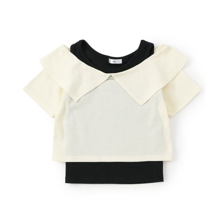 アイボリー | オフショルリブT＆タンクセット | F.O.Online Store
