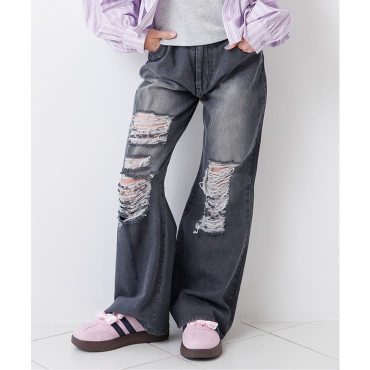 バックロゴワイドフレアパンツ | F.O.Online Store | 詳細画像1 
