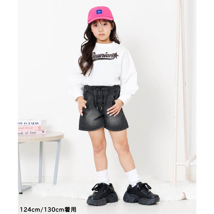 レースアップデニムショーパン | F.O.Online Store | 詳細画像5 