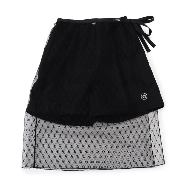 ブラック | シアースカート付きキュロット | F.O.Online Store