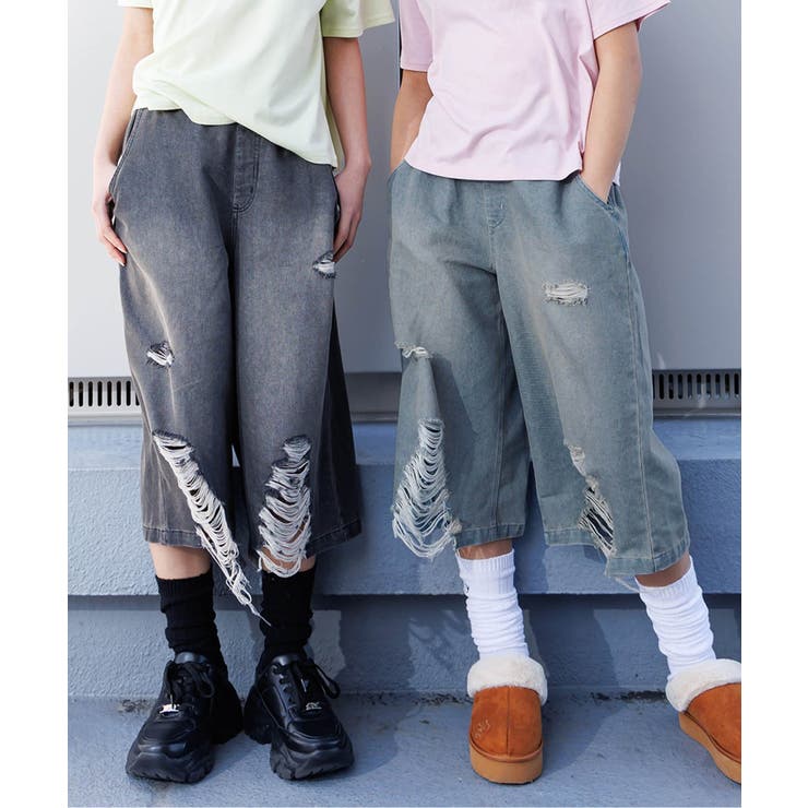 グランジワイドハーフパンツ[品番：FOKK0022456]｜F.O.Online