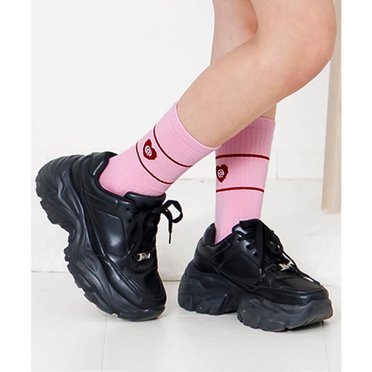 ピンク | カラフルハイクルーソックス | F.O.Online Store