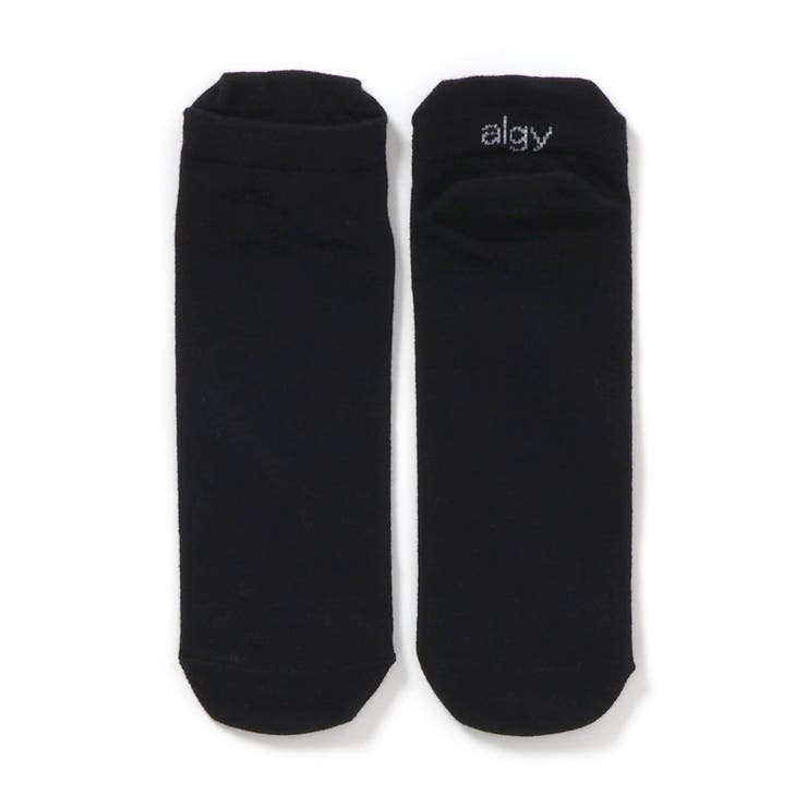 ブラック | 【抗菌防臭】algyロゴショートソックス | F.O.Online Store