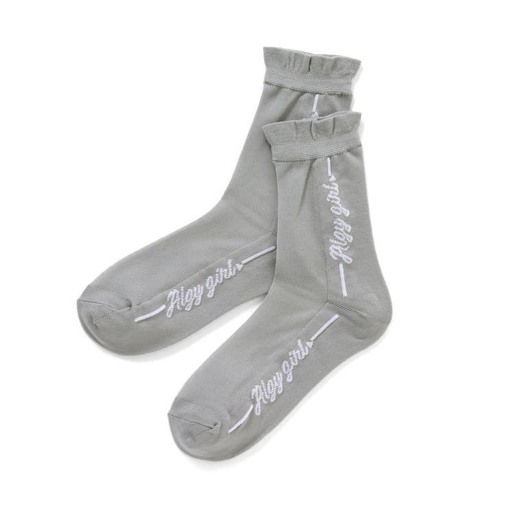 タテロゴフリルシースルークルーソックス | F.O.Online Store | 詳細画像2 