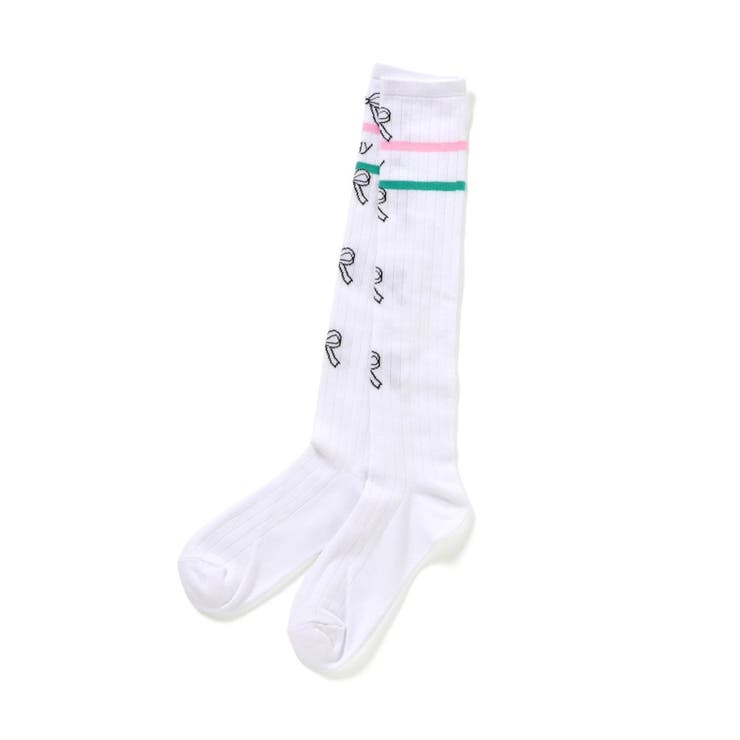 オフホワイト | りぼんハイソックス | F.O.Online Store