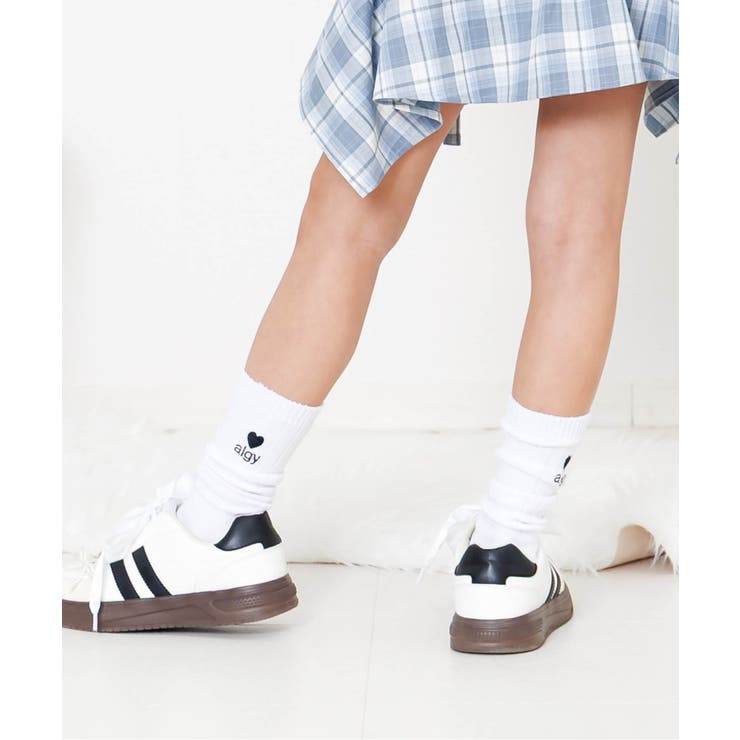オフホワイト | ハートalgyロゴルーズソックス | F.O.Online Store