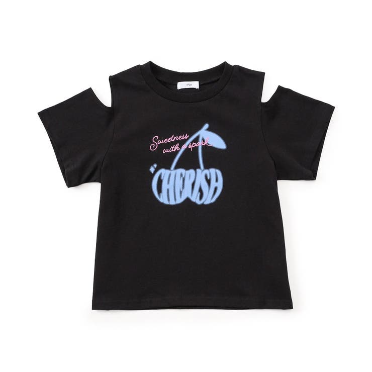 ブラック | チェリーロゴカラバリTシャツ | F.O.Online Store