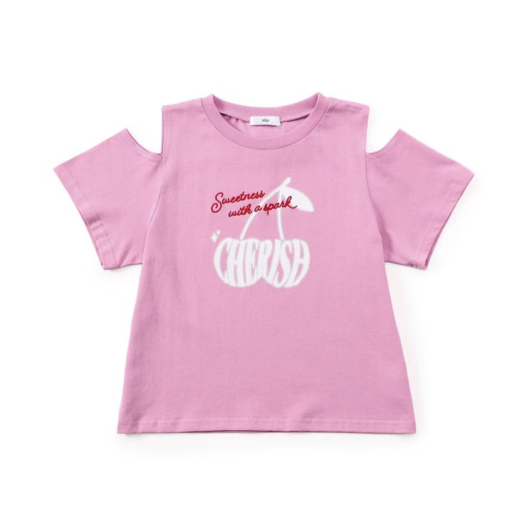 ピンク | チェリーロゴカラバリTシャツ | F.O.Online Store