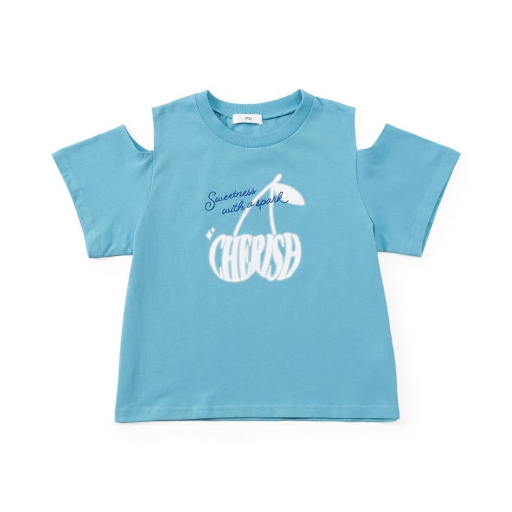 サックス | チェリーロゴカラバリTシャツ | F.O.Online Store