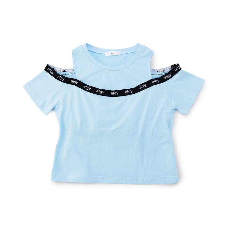 サックス | パット付きロゴゴム肩あきT | F.O.Online Store
