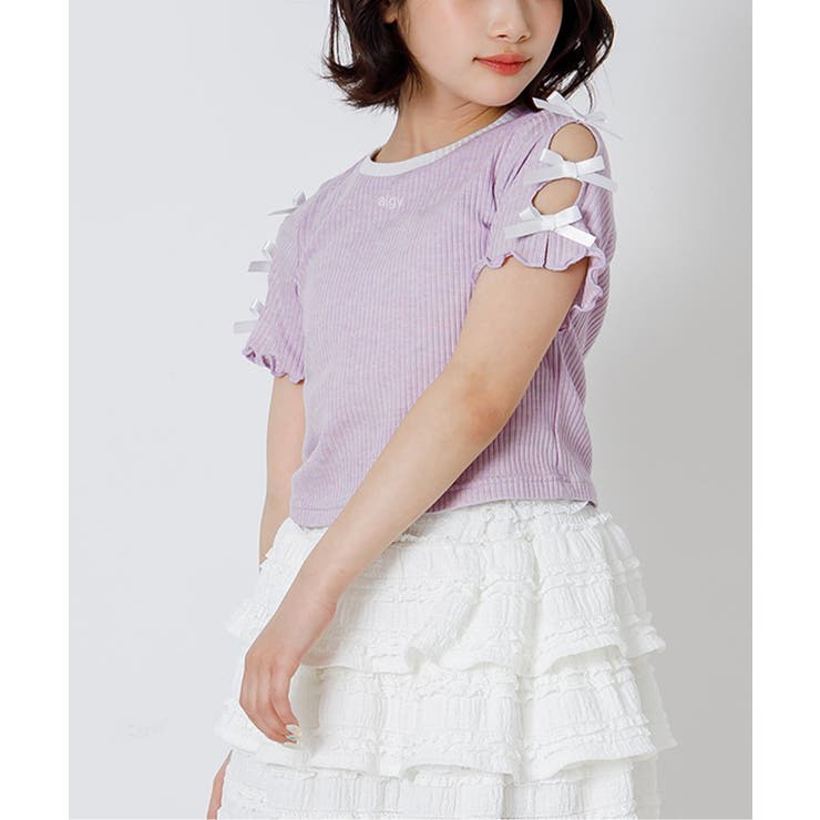 ラベンダー | ラメテレコりぼんT | F.O.Online Store