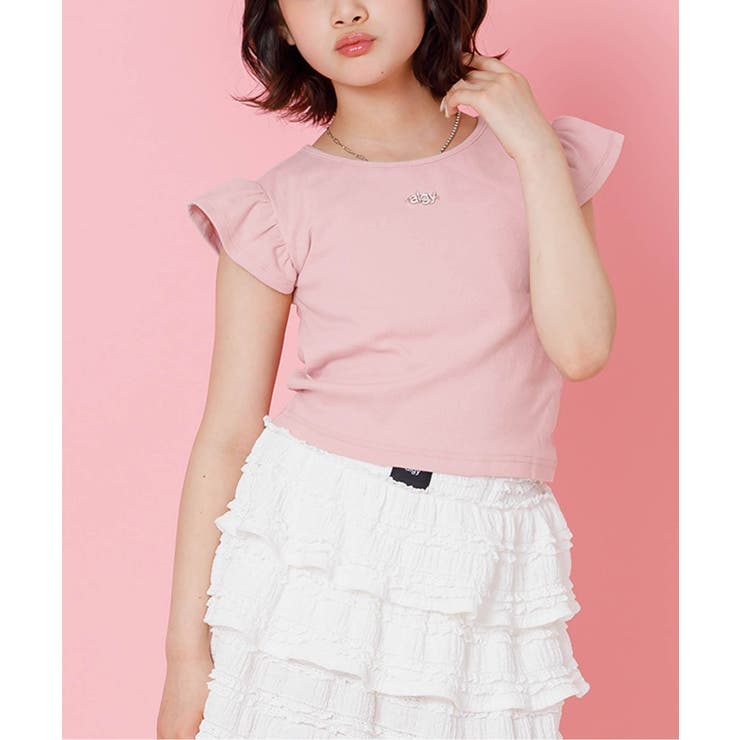 ピンク | パッド付きワンポイントリブT | F.O.Online Store