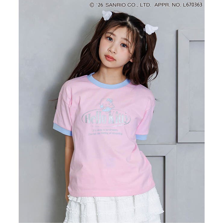 ピンク | 【ハローキティ】エンジェルリンガーTシャツ | F.O.Online Store