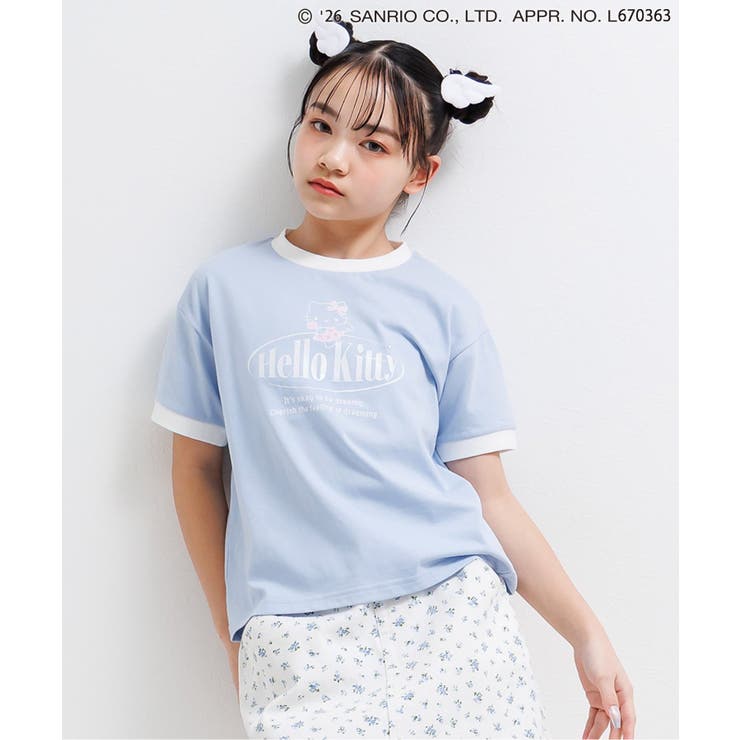 サックス | 【ハローキティ】エンジェルリンガーTシャツ | F.O.Online Store