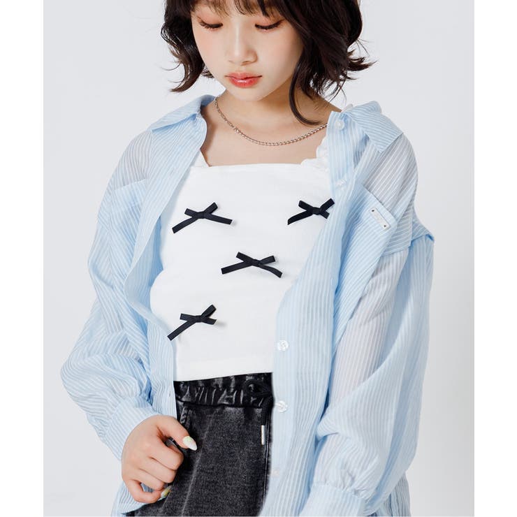 オフホワイト | パッド付きりぼんキャミソール | F.O.Online Store