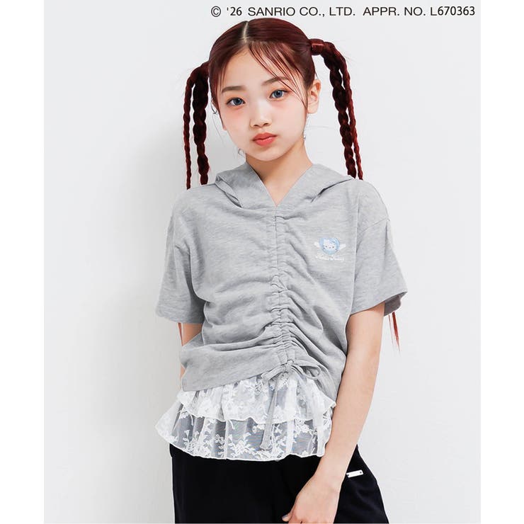 グレー | 【ハローキティ】エンジェルミミ付きフーディ | F.O.Online Store