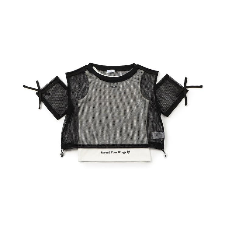 ブラック | メッシュ肩あきラインT＆タンクセット | F.O.Online Store