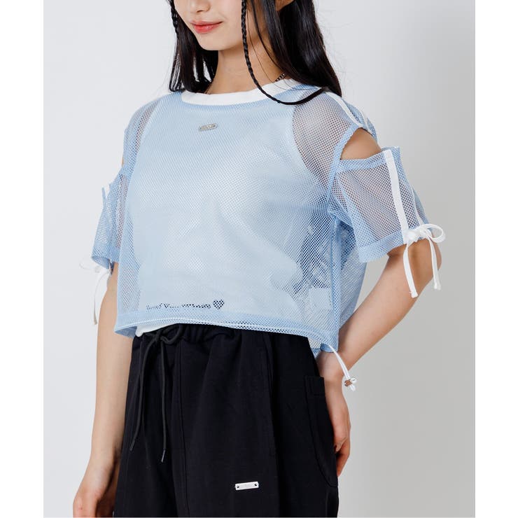 サックス | メッシュ肩あきラインT＆タンクセット | F.O.Online Store