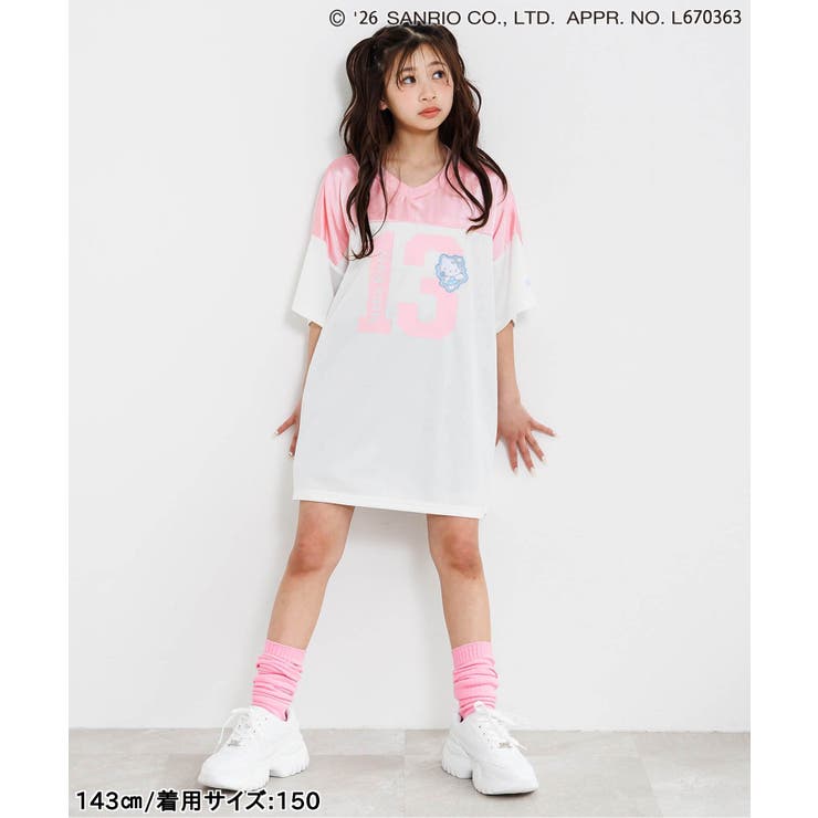 【ハローキティ】エンジェルサテン切替メッシュミニワンピース | F.O.Online Store | 詳細画像8 