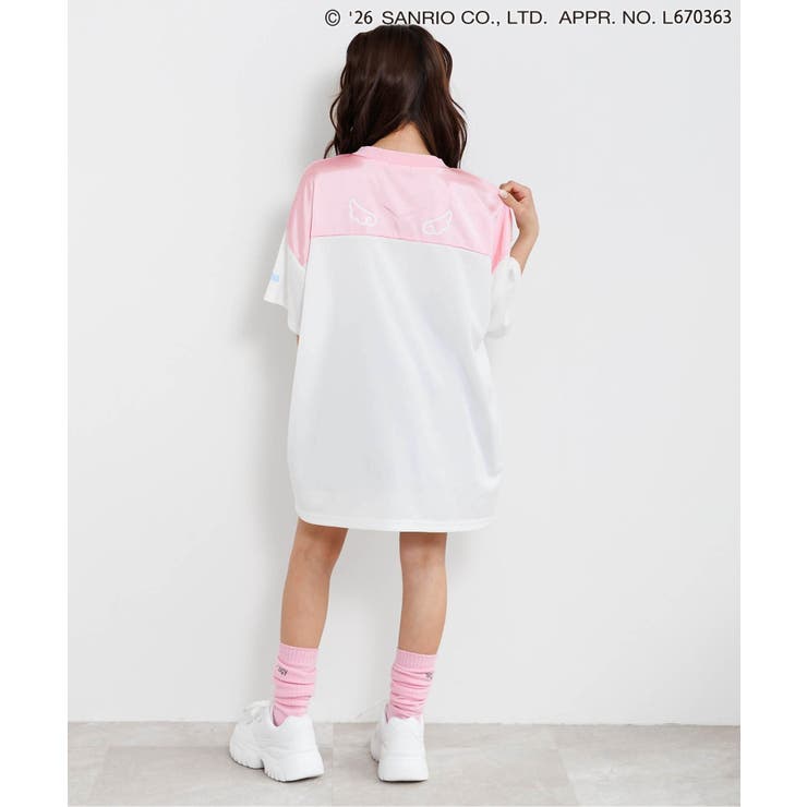 【ハローキティ】エンジェルサテン切替メッシュミニワンピース | F.O.Online Store | 詳細画像9 
