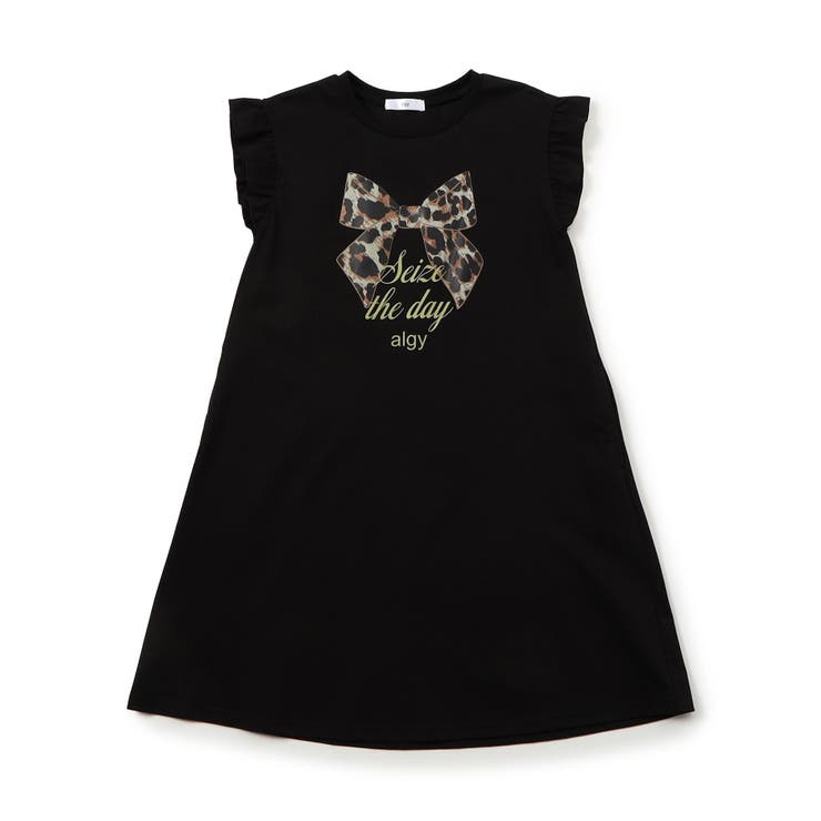 ヒョウガラりぼんフレンチスリーブTワンピ | F.O.Online Store | 詳細画像2 