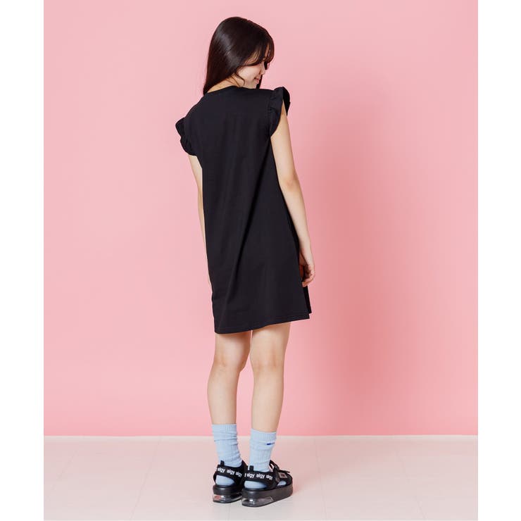 ヒョウガラりぼんフレンチスリーブTワンピ | F.O.Online Store | 詳細画像5 