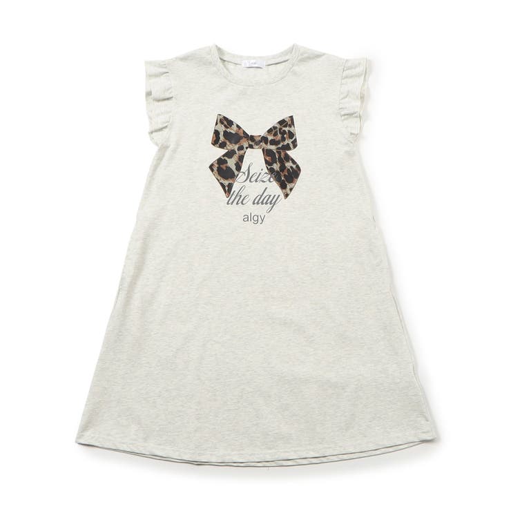 ヒョウガラりぼんフレンチスリーブTワンピ | F.O.Online Store | 詳細画像6 