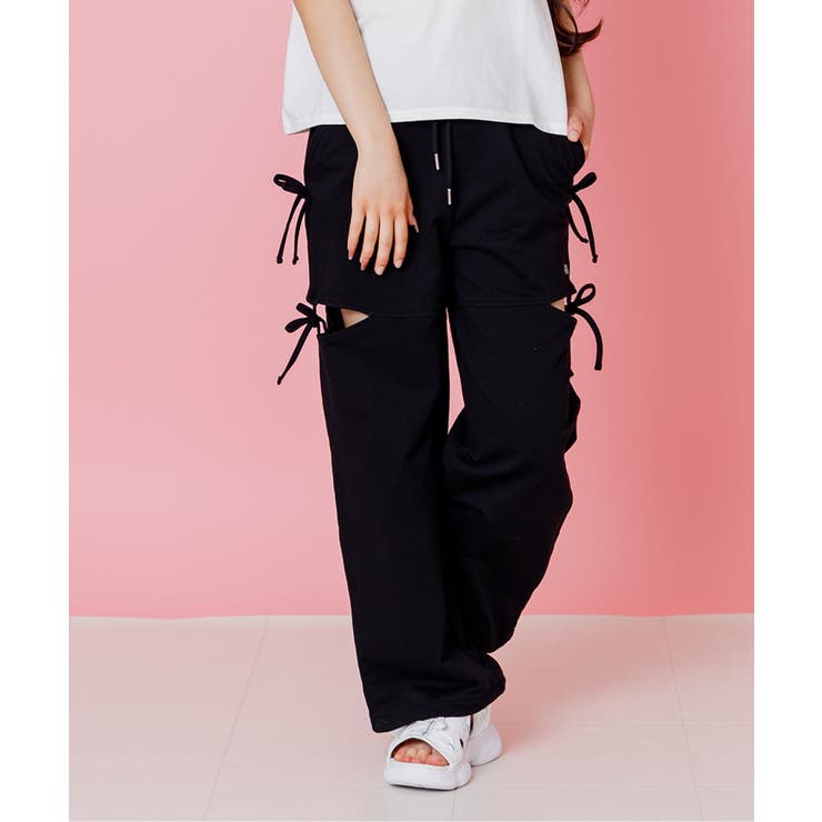 ブラック | サイドあきスウェットパンツ | F.O.Online Store