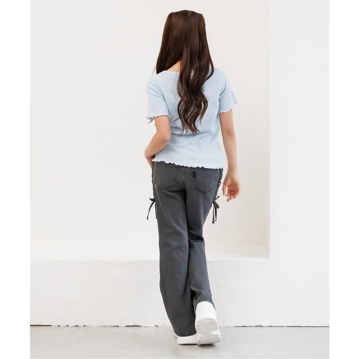 レースアップデニムフレアパンツ | F.O.Online Store | 詳細画像5 