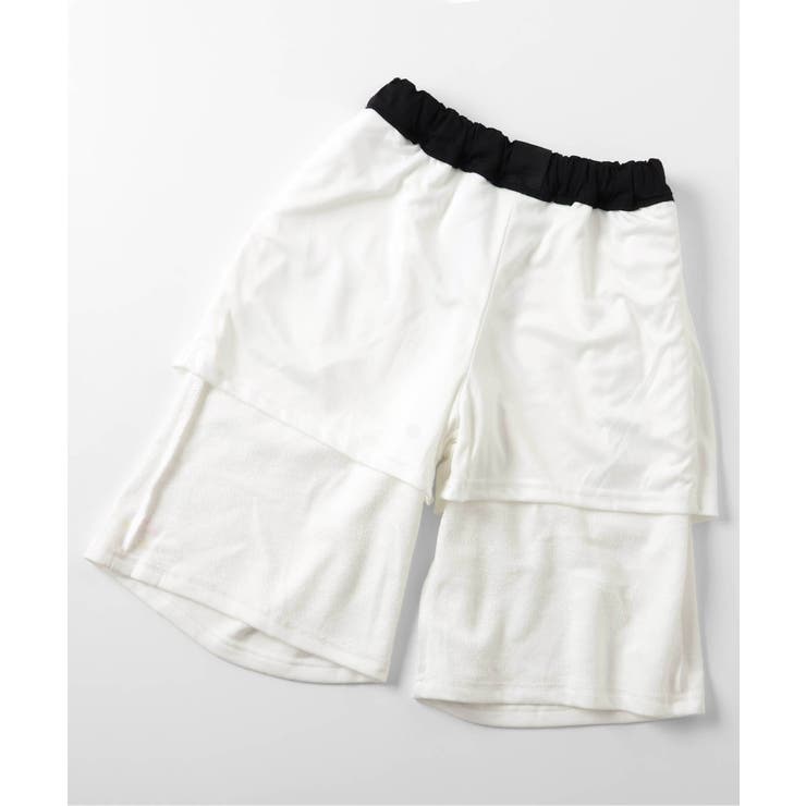 Palmes ホワイト ハーフパンツ スウェットワイドハーフパンツ[品番：FOKK0023596]｜F.O.Online