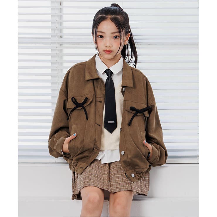 ブラウン | スエードりぼんジャケット | F.O.Online Store