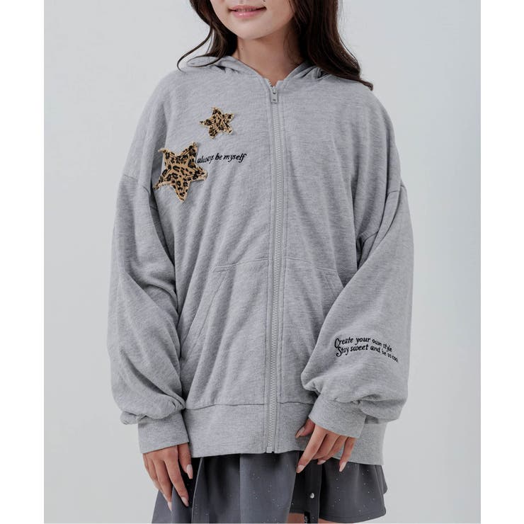グレー | スターアップリケBIGパーカー | F.O.Online Store