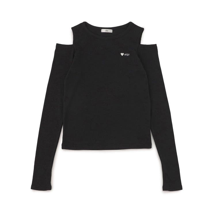 ブラック | 肩あきリブロンT | F.O.Online Store