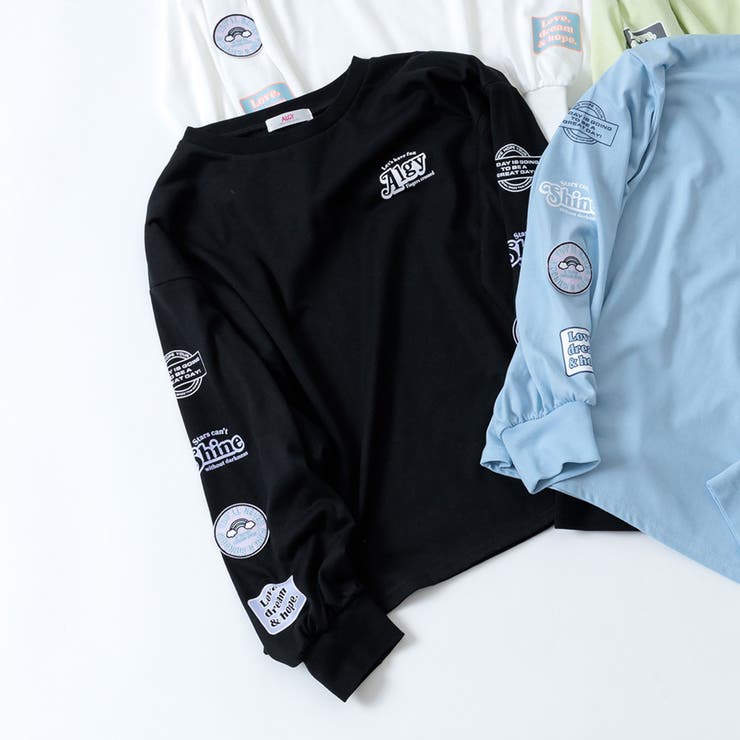ブラック | ワッペンデザインロンT | F.O.Online Store