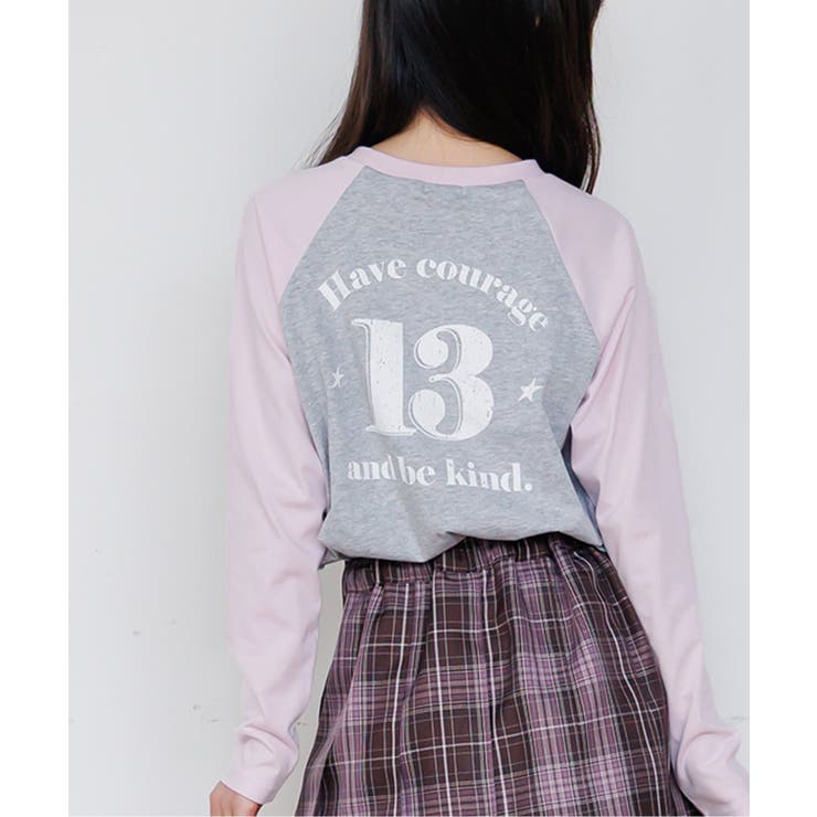 グレー | 【puchily プチプラライン】バックナンバリングロンT | F.O.Online Store