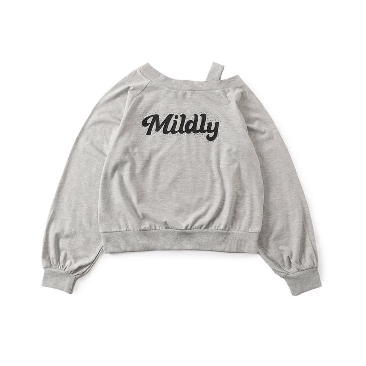 グレー | ラインストーンロゴワンショルロンT | F.O.Online Store