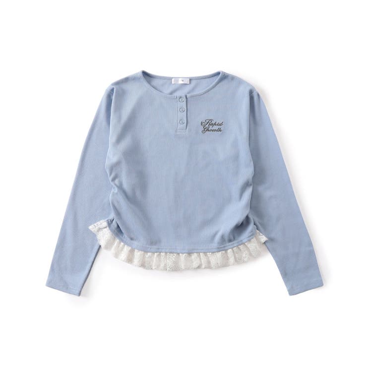 サックス | 裾レースレイヤードロンT | F.O.Online Store