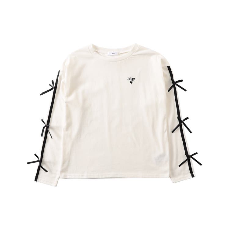 オフホワイト | ラインりぼんスリーブロンT | F.O.Online Store