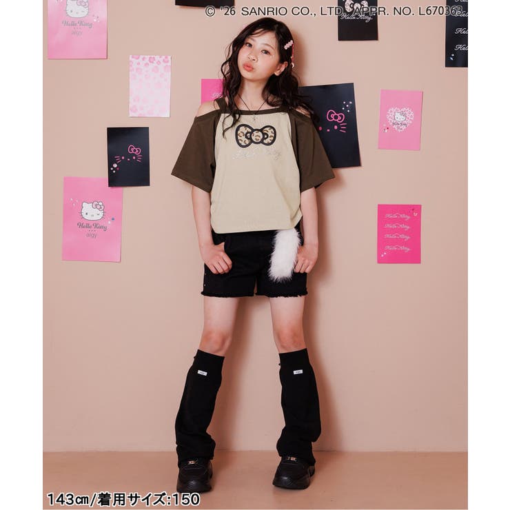 【ハローキティ】ギャルオフショル風Tシャツ  | F.O.Online Store | 詳細画像10 
