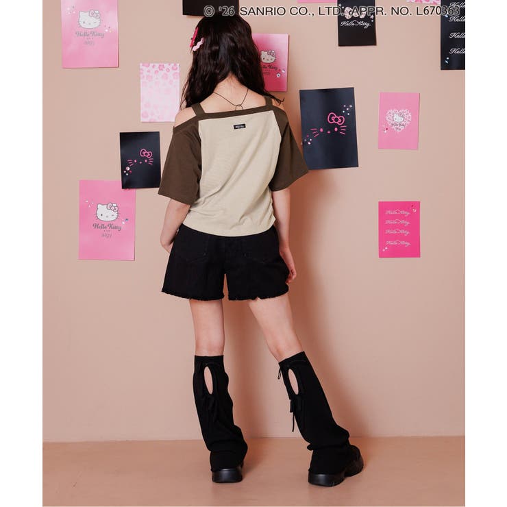 【ハローキティ】ギャルオフショル風Tシャツ  | F.O.Online Store | 詳細画像11 