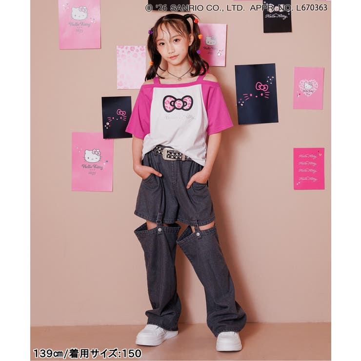 【ハローキティ】ギャルオフショル風Tシャツ  | F.O.Online Store | 詳細画像15 